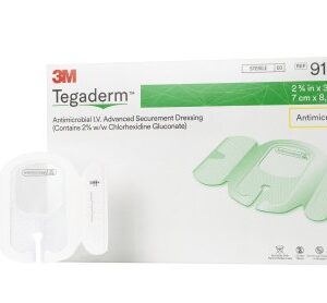 Antimicrobial I.V. Dressing 3M Tegaderm CHG (Chlorhexidine Gluconate) / Film 2-3/4 X 3-3/8 Inch Sterile