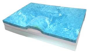 Wedge Seat Cushion Skil-Care 22 W X 18 L X 4-1/2 to 3 D Inch Foam