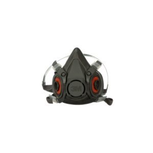 3M 6000 Reusable Respirator Industrial Half Face 4 Point Adjustable Head Strap Large Gray