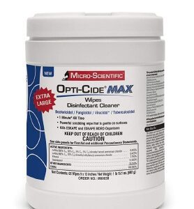 Surface Disinfectant Cleaner Opti-Cide Max Premoistened Alcohol Based Manual Pull Wipe 65 Count Canister Alcohol Scent NonSterile