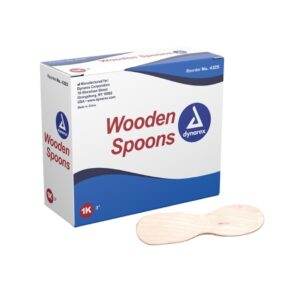 Medical Spoon Dynarex Double Ended Wood Wood