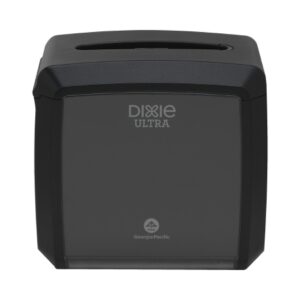 Napkin Dispenser Dixie Ultra Black Manual Pull 275 Napkins Table Top