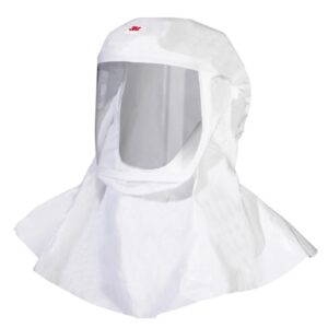 3M Versaflo Air Purifying Respirator Hood Integrated Head Suspension Pull On Closure Medium / Large White