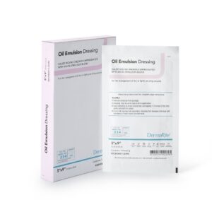 Oil Emulsion Impregnated Dressing DermaRite Rectangle 5 X 9 Inch Sterile