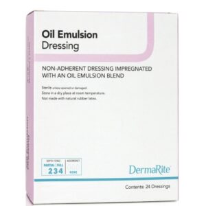 Oil Emulsion Impregnated Dressing DermaRite Square 3 X 3 Inch Sterile