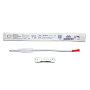 Urethral Catheter Hydrophilic Cure Catheter Coude Tip Hydrophilic Coated Plastic 18 Fr. 16 Inch