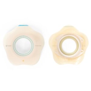 Ostomy Barrier SenSura Mio Convex Flip Precut, Extended Wear Elastic Adhesive 70 mm Flange Yellow Code System 2 Inch Opening