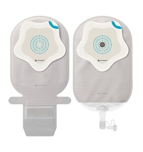 Urostomy Pouch SenSura Mio Kids One-Piece System Star Shaped, Trim to Fit 10 to 35 mm Stoma Drainable