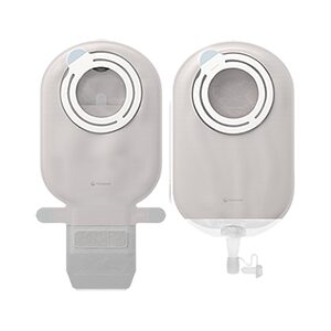 Ostomy Pouch SenSura Mio Kids Flex Two-Piece System 6-1/8 Inch Length, Mini Star Shaped, Pre-Cut 27 mm Stoma Drainable