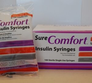 Standard Insulin Syringe with Needle Surecomfort 0.5 mL 5/16 Inch 30 Gauge NonSafety Regular Wall