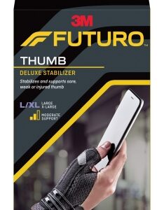 Thumb Stabilizer 3M Futuro Deluxe Adult Large / X-Large Lacing System Left or Right Hand Black