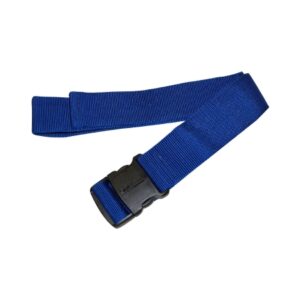 Gait Belt EZ Clean 60 Inch Length Blue Polyurethane Coated Webbing