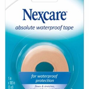 Waterproof Medical Tape Nexcare Absolute Tan 1 Inch X 5 Yard Foam NonSterile
