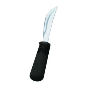 Rocker Knife Good Grips Right / Left Hand Angled Silver / Black Stainless Steel