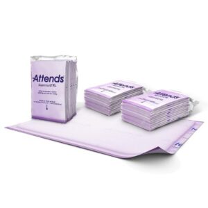 Disposable Underpad Attends Supersorb XL 36 X 51 Inch Dry-Lock Core Heavy Absorbency