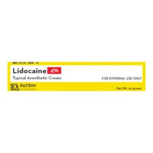 Lidocaine HCl 4% Cream 30 Gram