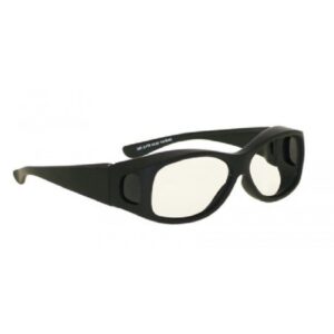 Radiation Protection Glasses Wolf Fit to be Tied Fit Over Clear Tint Glass Lens Black Frame Over Ear One Size Fits Most