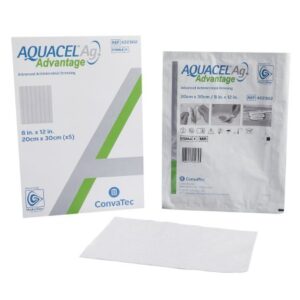 Silver Hydrofiber Dressing Aquacel Ag Advantage 8 X 12 Inch Rectangle Sterile