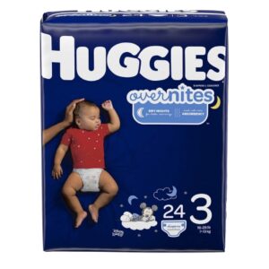 Unisex Baby Diaper Huggies Overnites Size 3 Disposable Heavy Absorbency