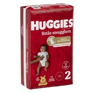 Unisex Baby Diaper Huggies Little Snugglers Size 2 Disposable Heavy Absorbency