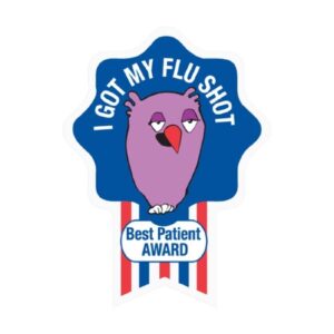 pdc 250 per Unit I Got My Flu Shot Sticker 2 Inch