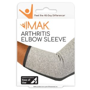 Compression Sleeve IMAK Arthritis Large Black / Gray Elbow
