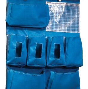PPE Dispenser MarketLab Door Mount Blue 5 X 26-3/4 X 36 Inch Mesh