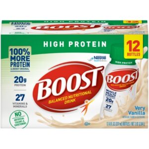 Oral Supplement Boost High Protein Very Vanilla Flavor Liquid 8 oz. Bottle