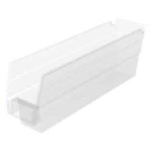 Shelf Bin Clear Industrial Grade Polymers 4 X 2-3/4 X 11-5/8 Inch