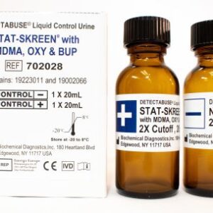 Drugs of Abuse Control Set Detectabuse Stat-Skreen Stat-Skreen H with MDMA, OXY, BUP Positive Level / Negative Level 2 X 20 mL