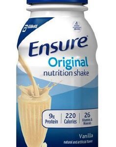 Oral Supplement Ensure Original Shake Vanilla Flavor Liquid 8 oz. Bottle