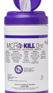 Surface Disinfectant Cleaner Micro-Kill One Premoistened Germicidal Manual Pull Wipe 160 Count Canister Alcohol Scent NonSterile
