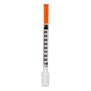 Standard Insulin Syringe with Needle Sol-M 1 mL 5/8 Inch 27 Gauge NonSafety Regular Wall