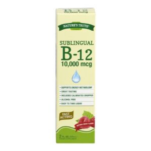 Vitamin Supplement Nature’s Truth Vitamin B12 1,000 mcg Strength Liquid 2 oz. Berry Flavor
