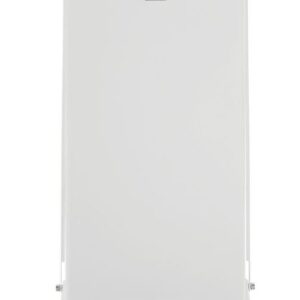 Trash Can Rubbermaid Defenders 96 Quart / 24 gal. White Steel Square