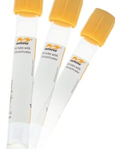 Improvacuter Venous Blood Collection Tube Clot Activator / Separator Gel Additive 8.5 mL Plug Seal Cap Polyethylene Terephthalate (PET) Tube