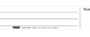 Pre-Printed Label ID Spine Insert Red Cardstock Name _Doctor_Note_ Rm No_ Black Patient Information 16/17 X 5 Inch