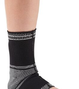 Compression Socks Ankle High Medium / Tall Black Pattern Open Toe