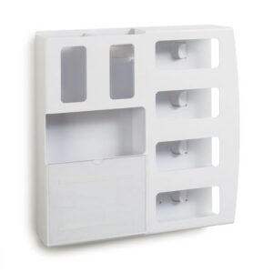 PPE Dispenser MarketLab Wall / Door Mount White 4-3/4 X 22.875 X 22.875 Inch ABS Plastic