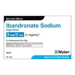 Ibandronate Sodium 1 mg / mL Injection 3 mL
