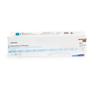 Urethral Catheter McKesson Straight Tip Hydrophilic Coated PVC 18 Fr. 16 Inch