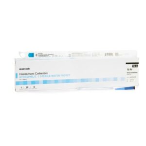 Urethral Catheter McKesson Coude Tip Hydrophilic Coated PVC 10 Fr. 16 Inch
