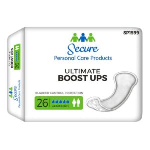 Booster Pad TotalDry Ultimate Boost Ups 16-1/2 Inch Length Moderate Absorbency Polymer Core One Size Fits Most