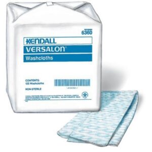 Washcloth Kendall 9-3/8 X 13-1/2 Inch Blue Disposable