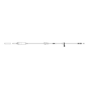 IV Pump Set Volumat MC Agilia Pump Without Ports 20 Drops / mL Drip Rate Without Filter 112 Inch Tubing Solution