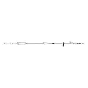 IV Pump Set Volumat MC Agilia Pump 1 Port 20 Drops / mL Drip Rate Without Filter 112 Inch Tubing Solution
