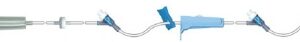 IV Pump Set Health Line Pump 2 Ports 10 Drops / mL Drip Rate Without Filter 103 Inch Tubing Solution