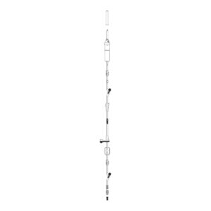 IV Pump Set Volumat MC Agilia Pump 2 Ports 20 Drops / mL Drip Rate 0.2 Micron Filter 112 Inch Tubing Solution