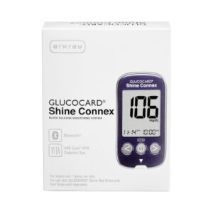 Blood Glucose Meter Glucocard Shine 5 Second Results Stores up to 500 Results No Coding Required