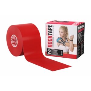 Kinesiology Tape Rock Tape Red 2 Inch X 5 Yard Cotton / Nylon NonSterile